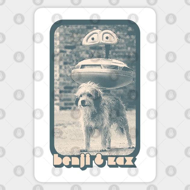 Benji, Zax & the Alien Prince  /// Retro Style Fan Art Design Magnet by DankFutura